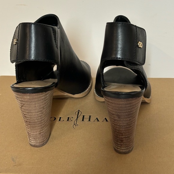 Cole Haan Wrey Leather Sling Back Bootie Size 8.5 - Picture 5 of 10